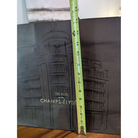 Louis Vuitton Champs-Élysées 100 Ans Brown Paper Shopping Bag W Rope Handles 16 - Picture 9 of 13
